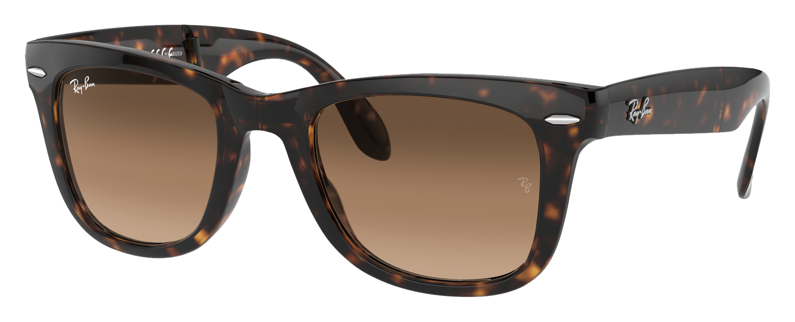 Ray-Ban Wayfarer Folding Classic RB4105 Gradient Glass Sunglasses ...
